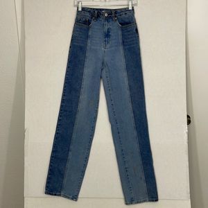 PacSun '90s Boyfriend Jeans High Rise Eco Two-Tone Blue 25